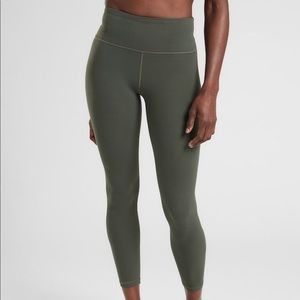 Athleta Elation 7/8 Tight in Black Olive